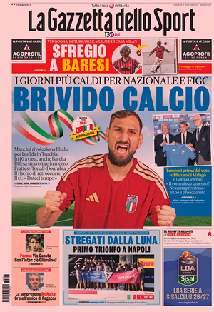 Prima pagina La Gazzetta dello Sport di oggi - Quotidiano sport