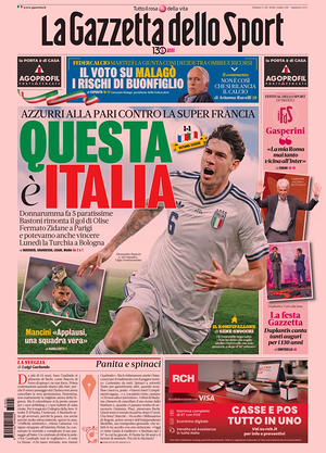 Prima pagina La Gazzetta dello Sport di oggi - Quotidiano sport