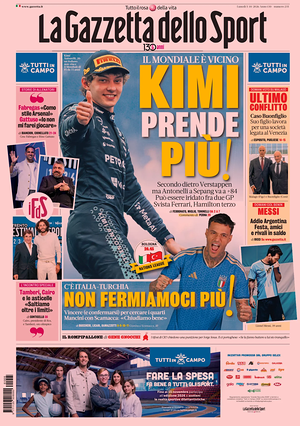 Prima pagina La Gazzetta dello Sport di oggi - Quotidiano sport