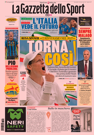 Prima pagina La Gazzetta dello Sport di oggi - Quotidiano sport