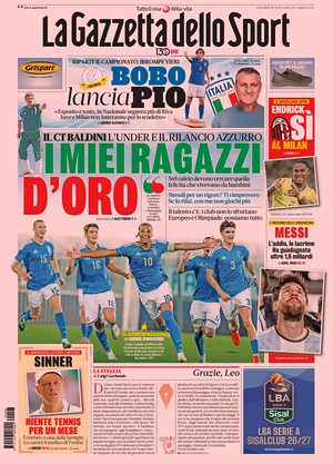 Prima pagina La Gazzetta dello Sport di oggi - Quotidiano sport