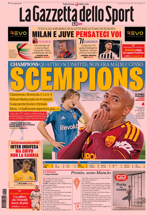 Prima pagina La Gazzetta dello Sport di oggi - Quotidiano sport