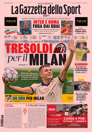 Prima pagina La Gazzetta dello Sport di oggi - Quotidiano sport