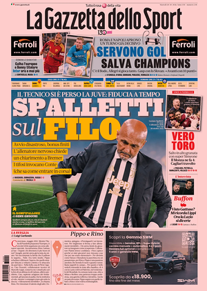 Prima pagina La Gazzetta dello Sport di oggi - Quotidiano sport