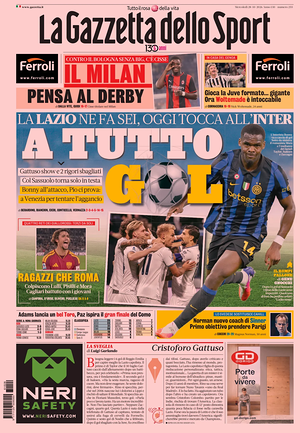 Prima pagina La Gazzetta dello Sport di oggi - Quotidiano sport