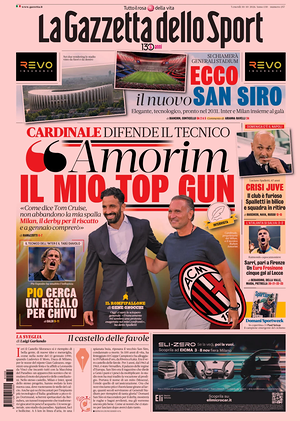Prima pagina La Gazzetta dello Sport di oggi - Quotidiano sport