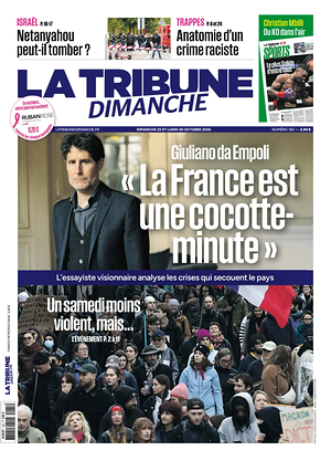 Une de La Tribune Dimanche du jour - Journal national