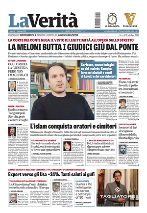 La VeritÃ  prima pagina