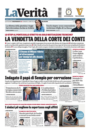 La VeritÃ  prima pagina