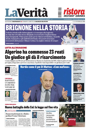 Prima pagina La VeritÃ  di oggi - Quotidiano nazionale
