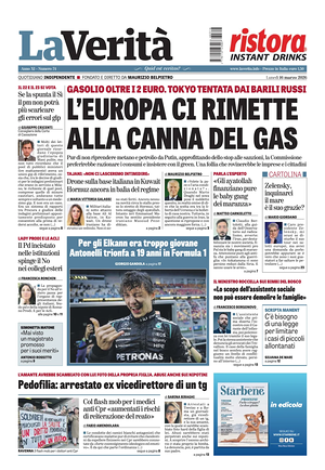 Prima pagina La VeritÃ  di oggi - Quotidiano nazionale