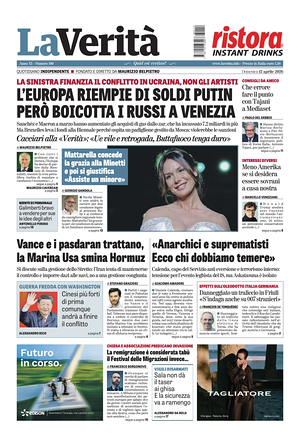 Prima pagina La VeritÃ  di oggi - Quotidiano nazionale