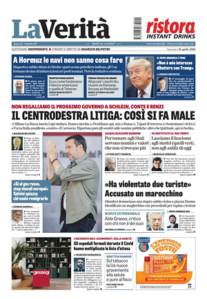 La VeritÃ  prima pagina