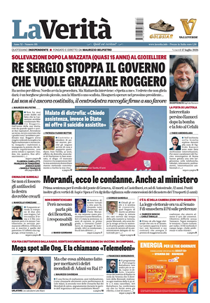 La Verità prima pagina
