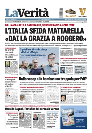 La Verità prima pagina