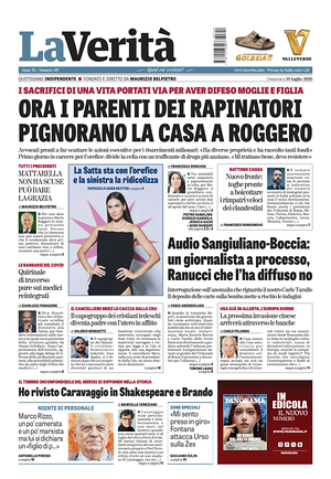 La Verità prima pagina