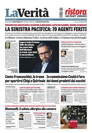 La Verità prima pagina