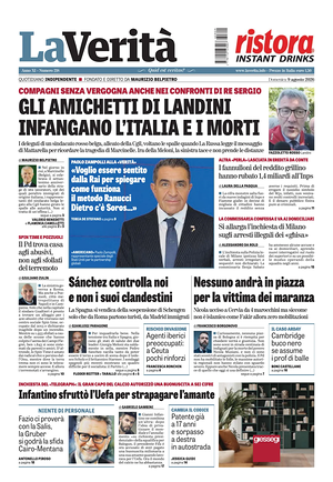 La Verità prima pagina