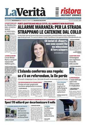 La Verità prima pagina