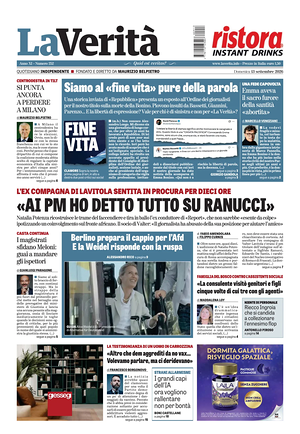 La Verità prima pagina