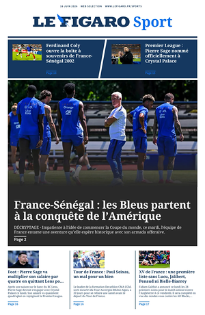 Une de Le Figaro Sport du jour - Journal sports
