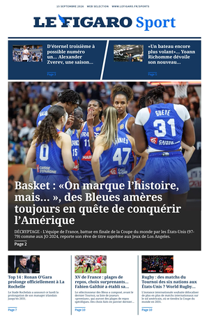 Une de Le Figaro Sport du jour - Journal sports