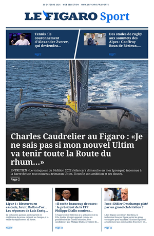 Une de Le Figaro Sport du jour - Journal sports