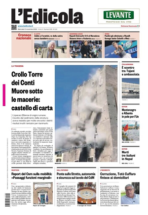 Prima pagina L'Edicola (Nazionale) di oggi - Quotidiano nazionale