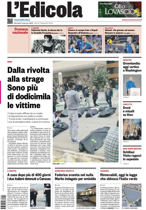 L'Edicola (Nazionale) prima pagina