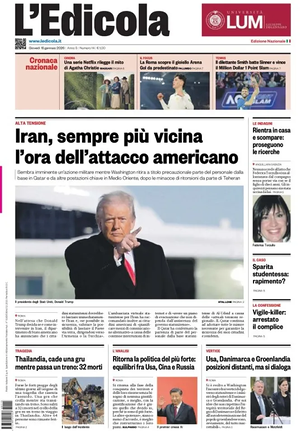 Prima pagina L'Edicola (Nazionale) di oggi - Quotidiano nazionale