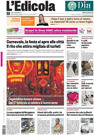 Prima pagina L'Edicola (Nazionale) di oggi - Quotidiano nazionale