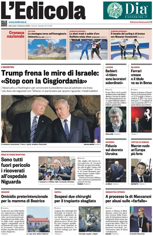 Prima pagina L'Edicola (Nazionale) di oggi - Quotidiano nazionale
