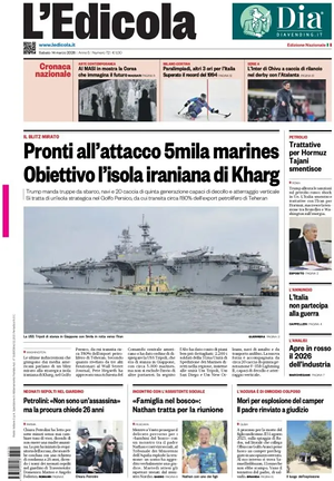 Prima pagina L'Edicola (Nazionale) di oggi - Quotidiano nazionale