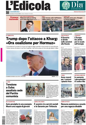 Prima pagina L'Edicola (Nazionale) di oggi - Quotidiano nazionale
