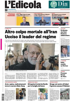 Prima pagina L'Edicola (Nazionale) di oggi - Quotidiano nazionale