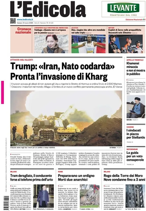 Prima pagina L'Edicola (Nazionale) di oggi - Quotidiano nazionale