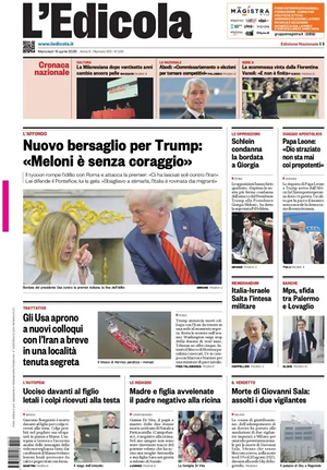 Prima pagina L'Edicola (Nazionale) di oggi - Quotidiano nazionale