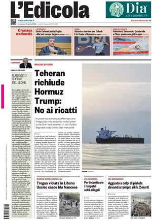 L'Edicola (Nazionale) prima pagina