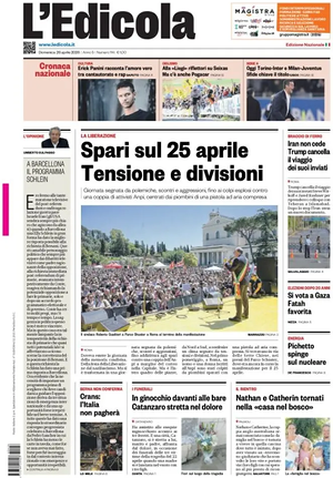 Prima pagina L'Edicola (Nazionale) di oggi - Quotidiano nazionale