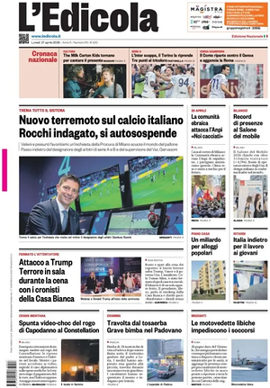 Prima pagina L'Edicola (Nazionale) di oggi - Quotidiano nazionale