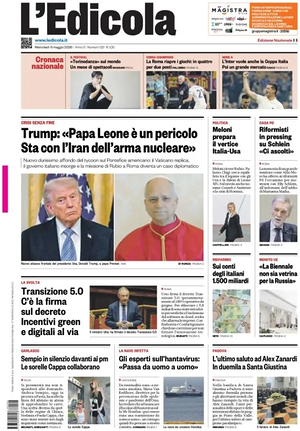 Prima pagina L'Edicola (Nazionale) di oggi - Quotidiano nazionale