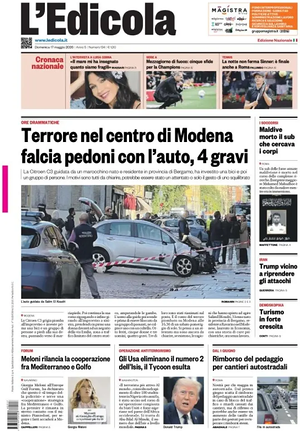 Prima pagina L'Edicola (Nazionale) di oggi - Quotidiano nazionale