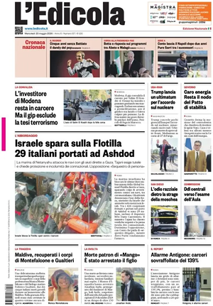 Prima pagina L'Edicola (Nazionale) di oggi - Quotidiano nazionale