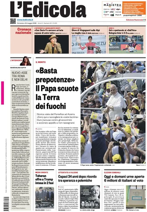 Prima pagina L'Edicola (Nazionale) di oggi - Quotidiano nazionale