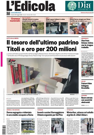 Prima pagina L'Edicola (Nazionale) di oggi - Quotidiano nazionale