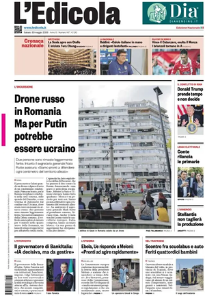 Prima pagina L'Edicola (Nazionale) di oggi - Quotidiano nazionale