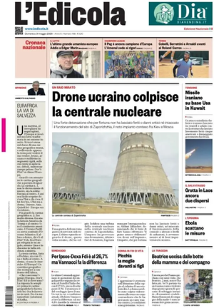 Prima pagina L'Edicola (Nazionale) di oggi - Quotidiano nazionale