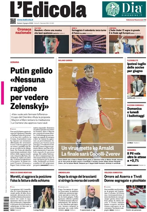 Prima pagina L'Edicola (Nazionale) di oggi - Quotidiano nazionale
