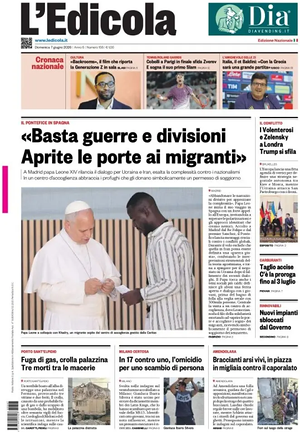 Prima pagina L'Edicola (Nazionale) di oggi - Quotidiano nazionale