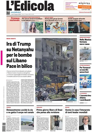 Prima pagina L'Edicola (Nazionale) di oggi - Quotidiano nazionale
